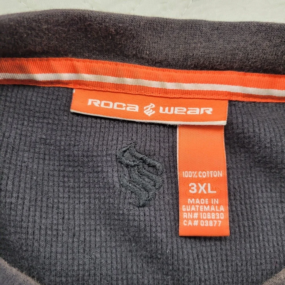 RocaWear black long sleeve thermal shirt size 3XL
